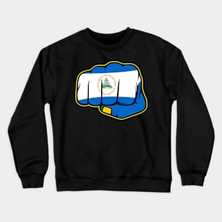 Nicaragua Flag, Nicaraguan Fist, Nicaragua Crewneck Sweatshirt